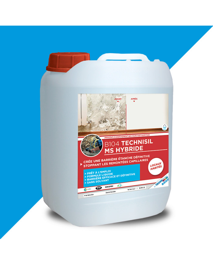 TECHNISIL MS HYBRIDE – Traitement par injection liquide pour tout type de mur