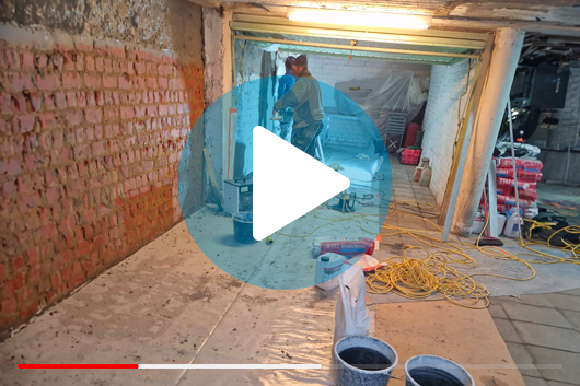 Vidéo application des produits d’étanchéité CAVE J+1